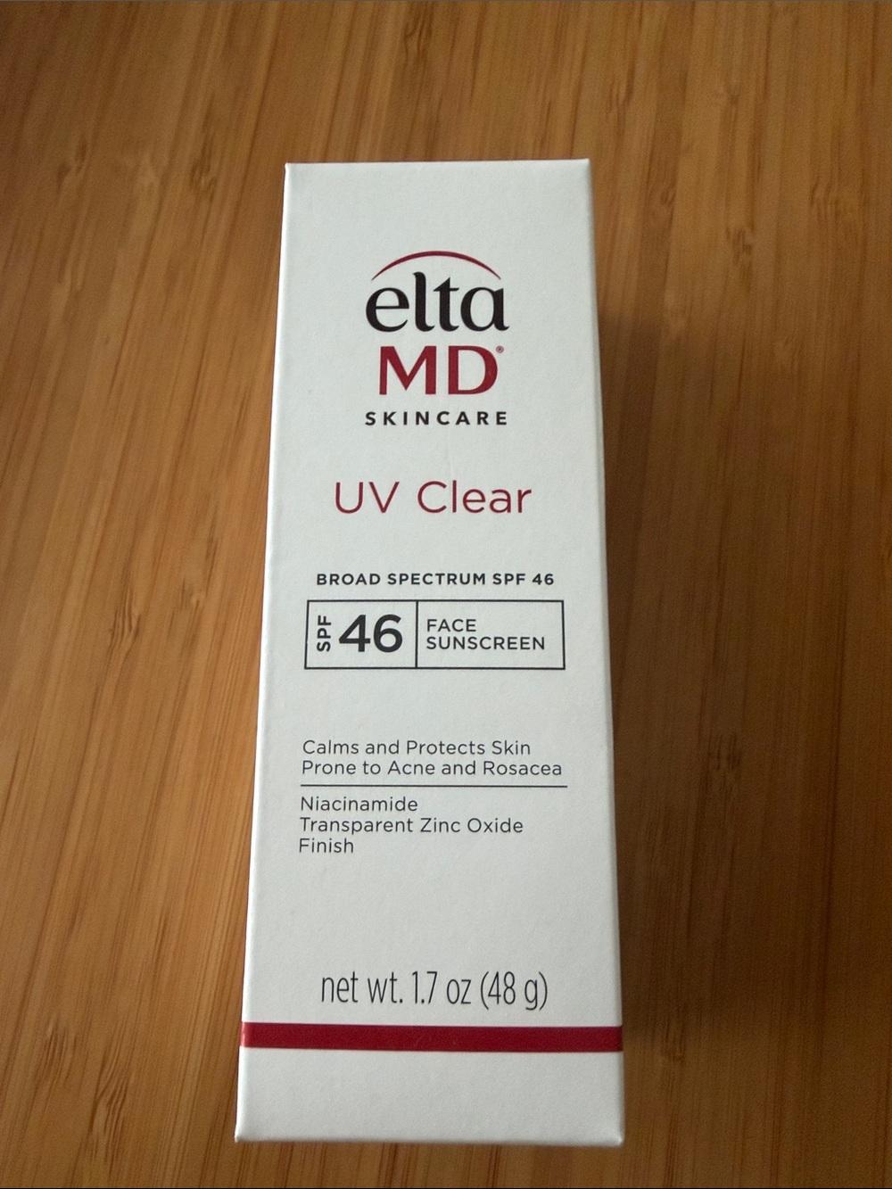 EltaMD UV Clear SPF46 Sunscreen calms and protects for acne and rosacea skin